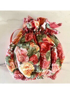 Floral Tea Cozy Orange Pink Green White